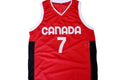Steve Nash Jersey #7 Team Canada Basketball Red