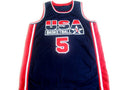 David Robinson Jersey #5 Team USA Basketball Navy Blue (Copy)