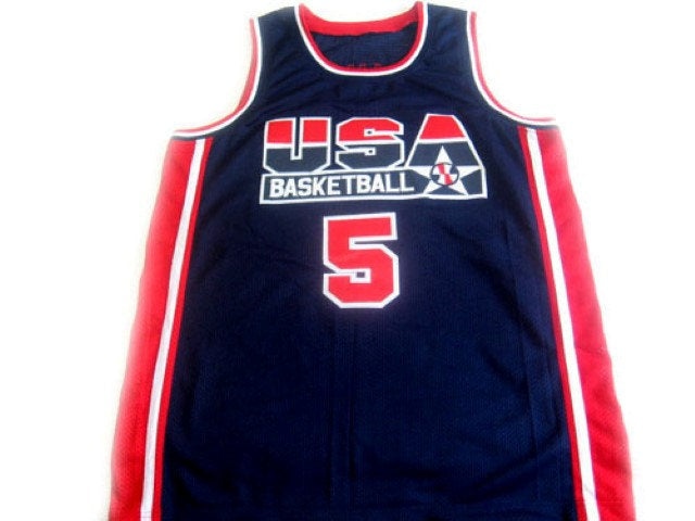 David Robinson Jersey #5 Team USA Basketball Navy Blue