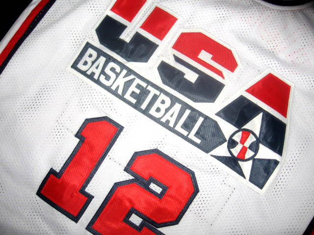 John Stockton Jersey #12 Team USA Basketball White