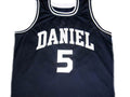 Pete Maravich Jersey #5 Daniel High School Basketball Navy Blue