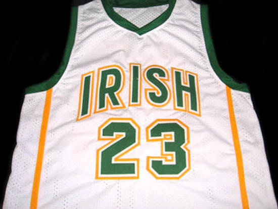 Lebron James Jersey #23 Irish High School Basketball White