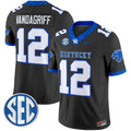 Brock Vandagriff Jersey #12 Kentucky Wildcats 2025 Limited Stitched Black