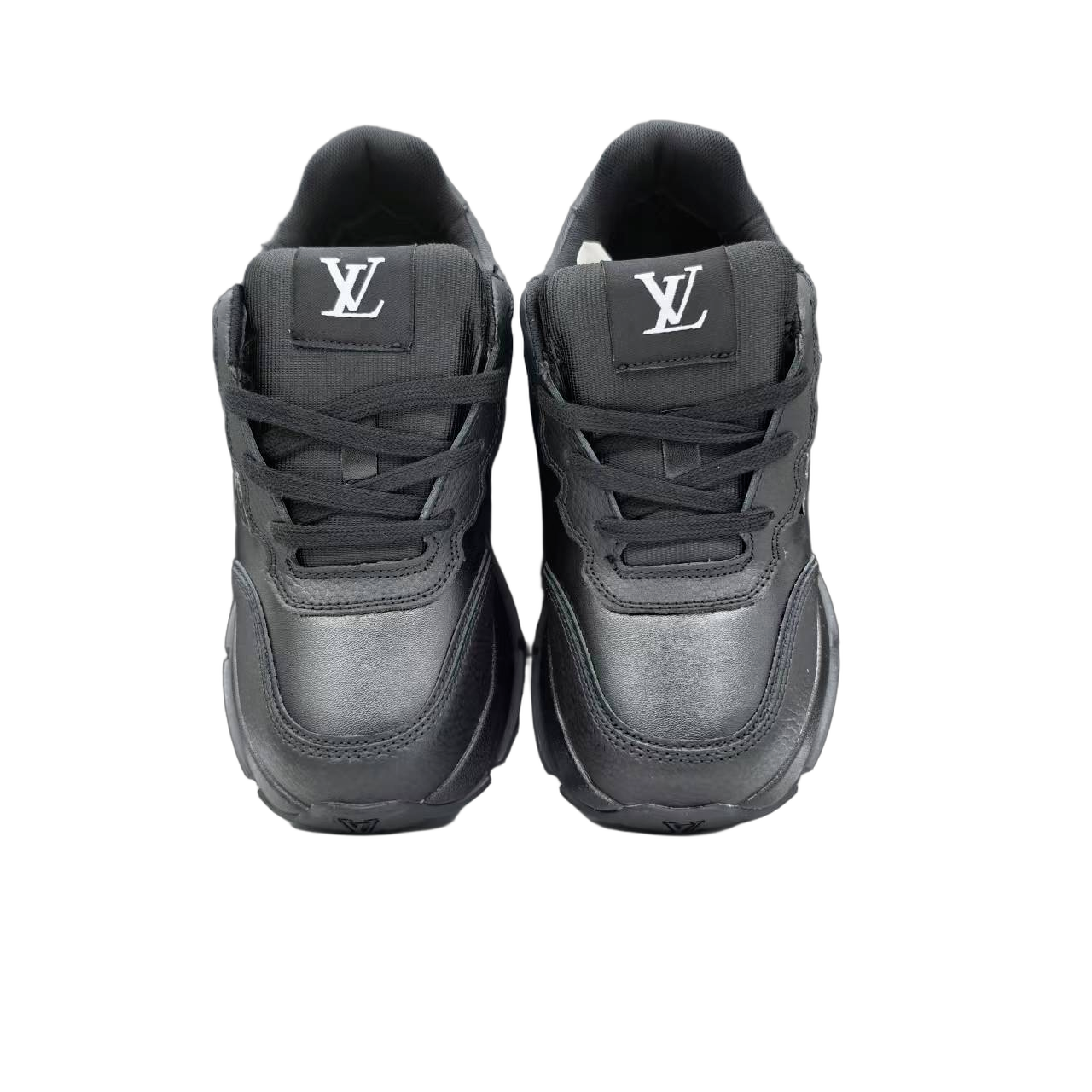 Luxury Lou Paris Classic Trainers Black Shoes Sneakers
