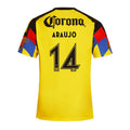 Club América 2025-26 Araujo 14 Home Jersey – Yellow