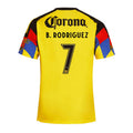 Club América 2025-26 B. Rodriguez 7 Home Jersey – Yellow