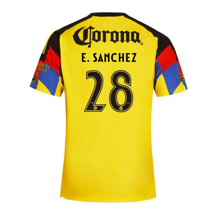 Club América 2025-26 E. Sanchez 28 Home Jersey – Yellow