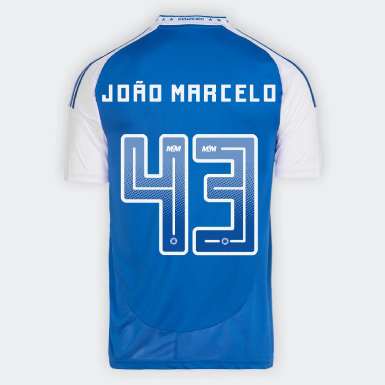 Cruzeiro JOAO MARCELO 43 Home 2025-26 Jersey – Blue