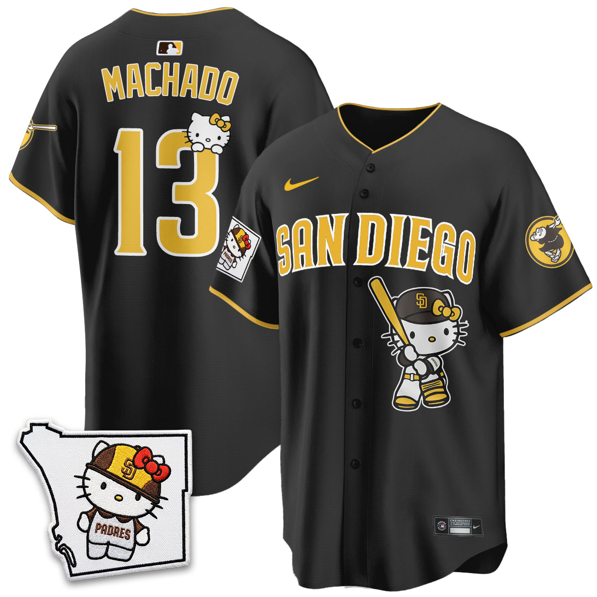 Men San Diego Padres x Meow KT Vapor Limited Jersey - All Stitched V2
