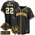 Men Milwaukee Brewers 2026 Black Out Style Limited Vapor Jersey - All Stitched
