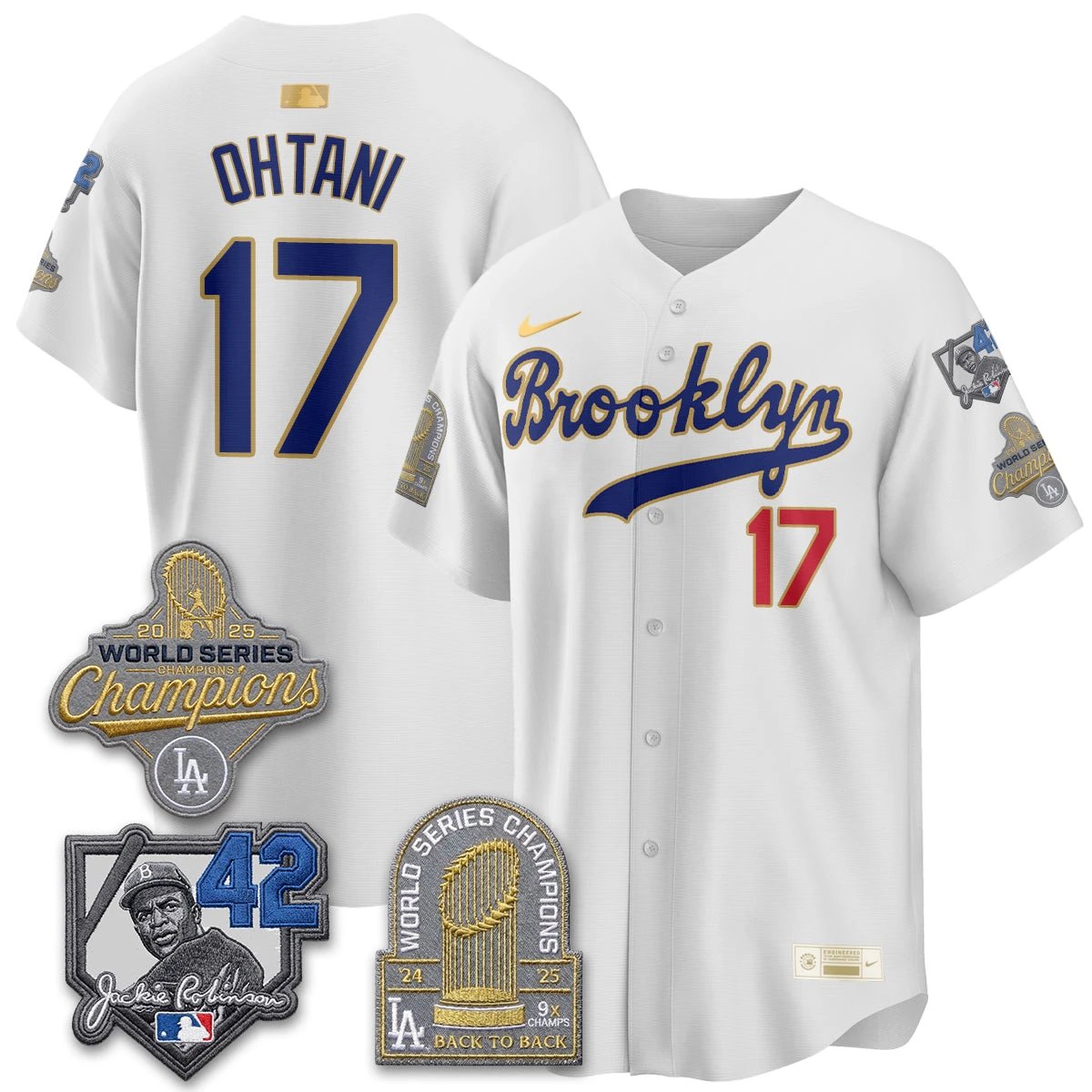 Men Los Angeles Dodgers 2026 Brooklyn Jackie Robinson Limited Jersey - All Stitched
