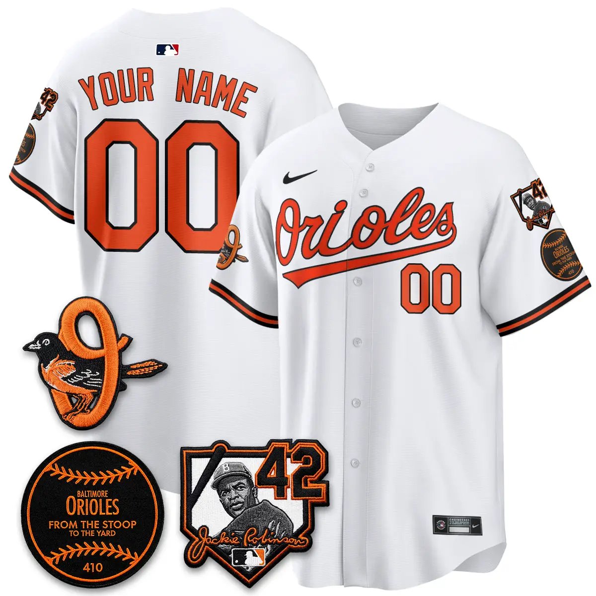 Baltimore Orioles 2026 Jackie Robinson Day Vapor Limited Custom Jersey - All Stitched