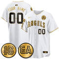 Los Angeles Angels Garret Anderson Tribute Patch Vapor Custom Jersey - All Stitched V2