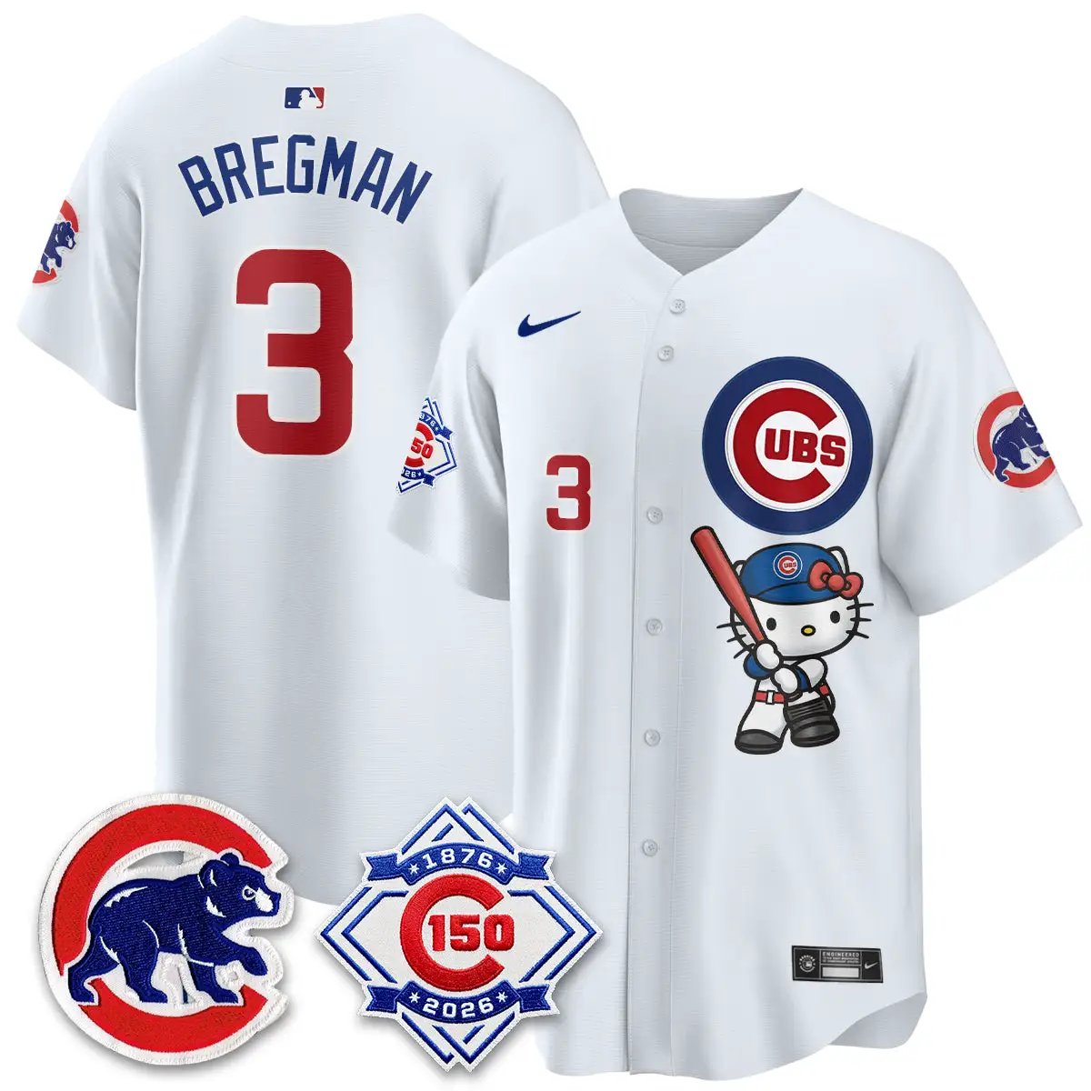 Men Chicago Cubs x Meow KT Vapor Premier Limited Jersey - All Stitched