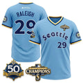 Men Seattle Mariners 50th Anniversary Throwback Limited Jersey - All Stitched