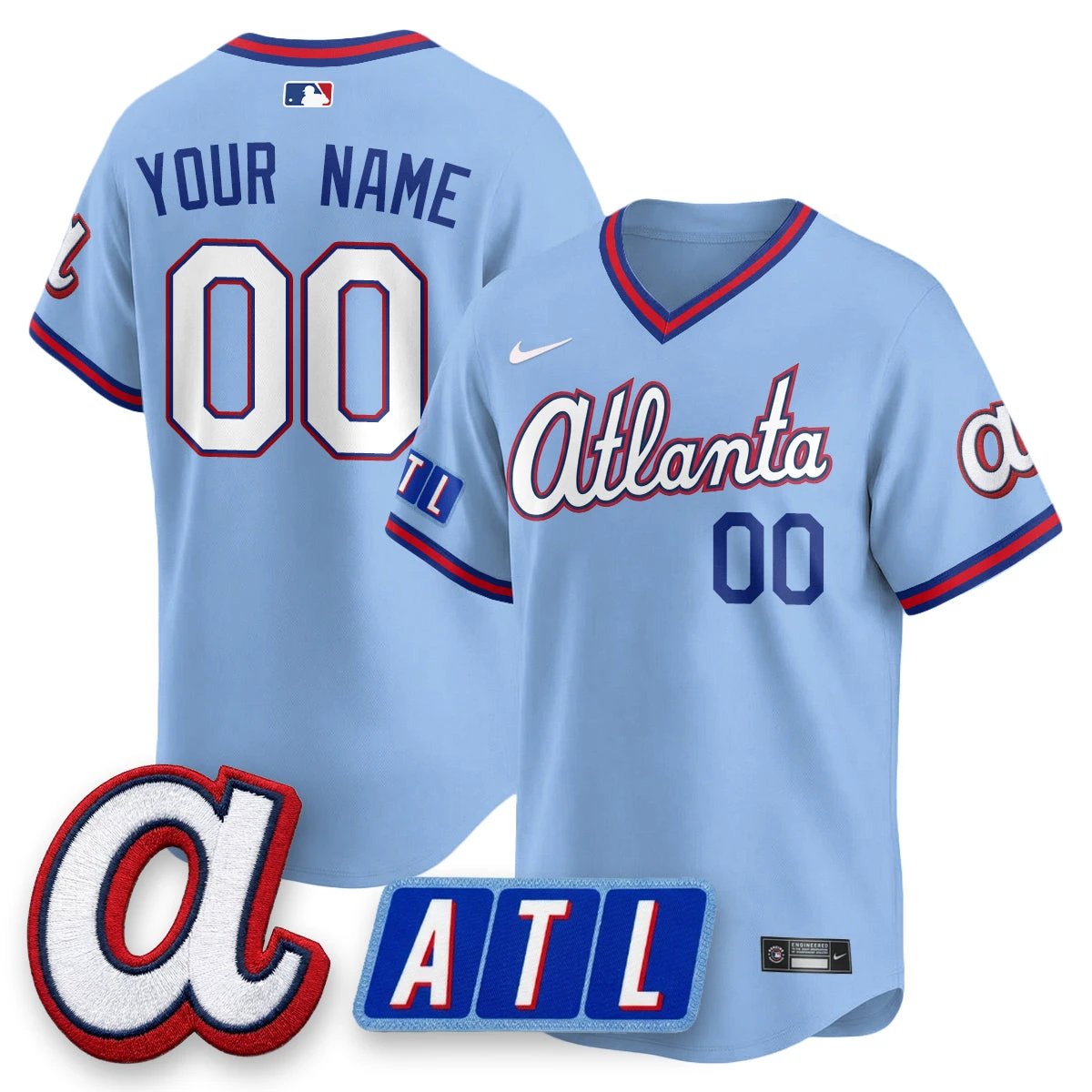 Atlanta Braves 2026 New Era City Connect Vapor Custom Limited Jersey - All Stitched