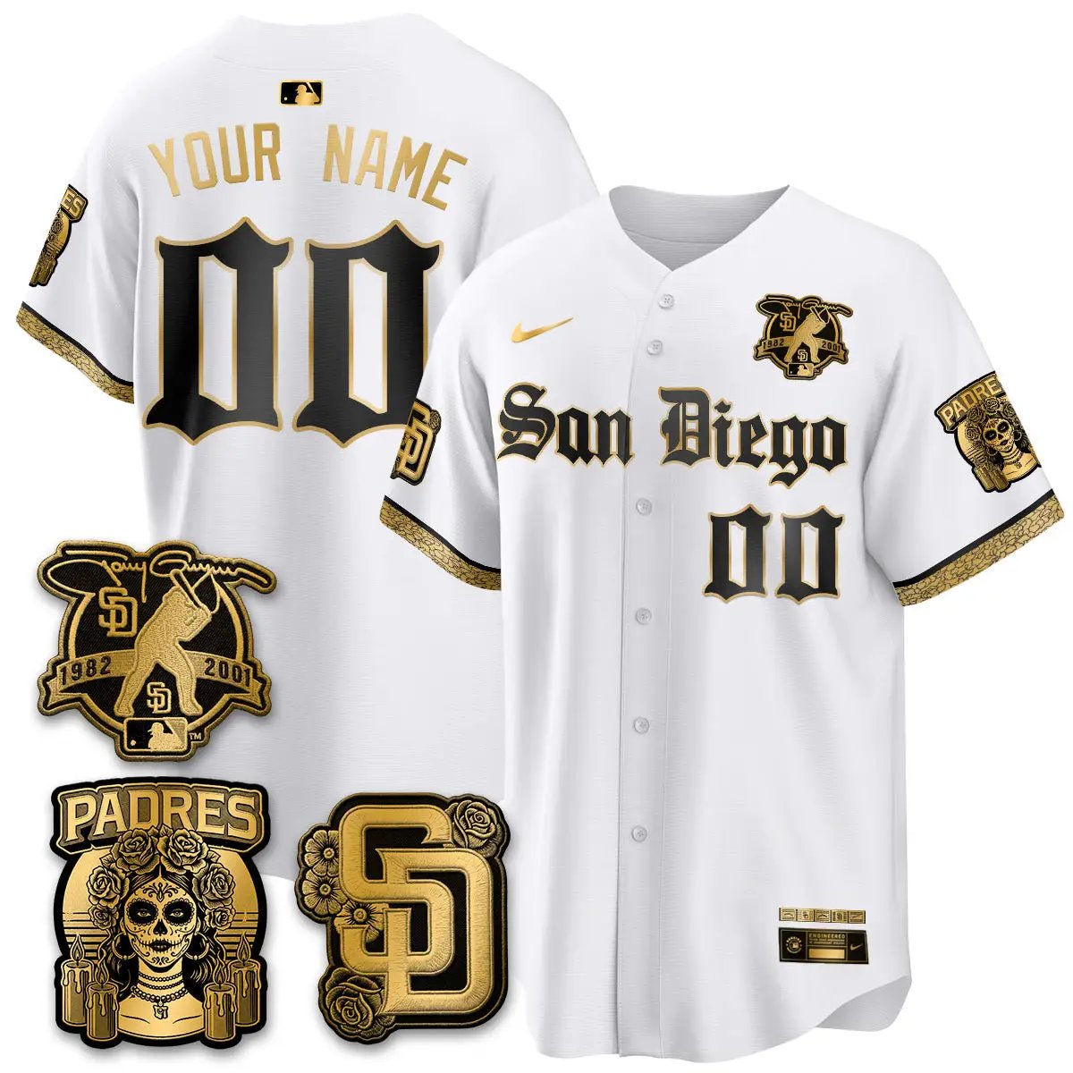 San Diego 2026 City Connect x Tony Gwynn Patch Vapor Premier Limited Custom Jersey - All Stitched - V2