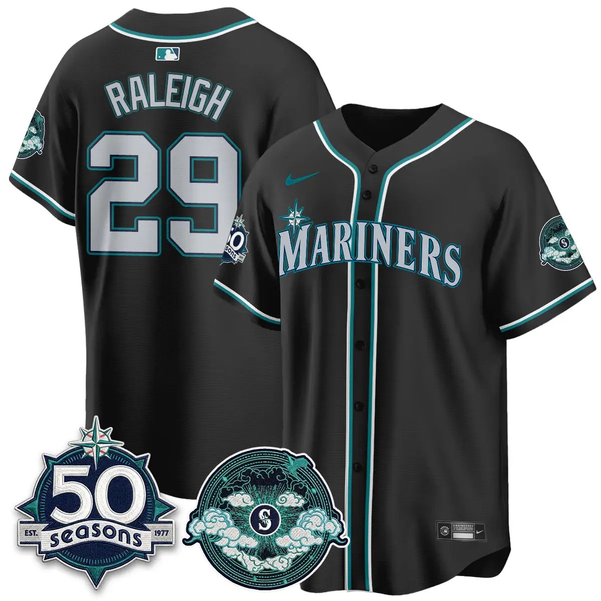 Men Seattle Mariners x Fort Wayne Night Limited Jersey - All Stitched