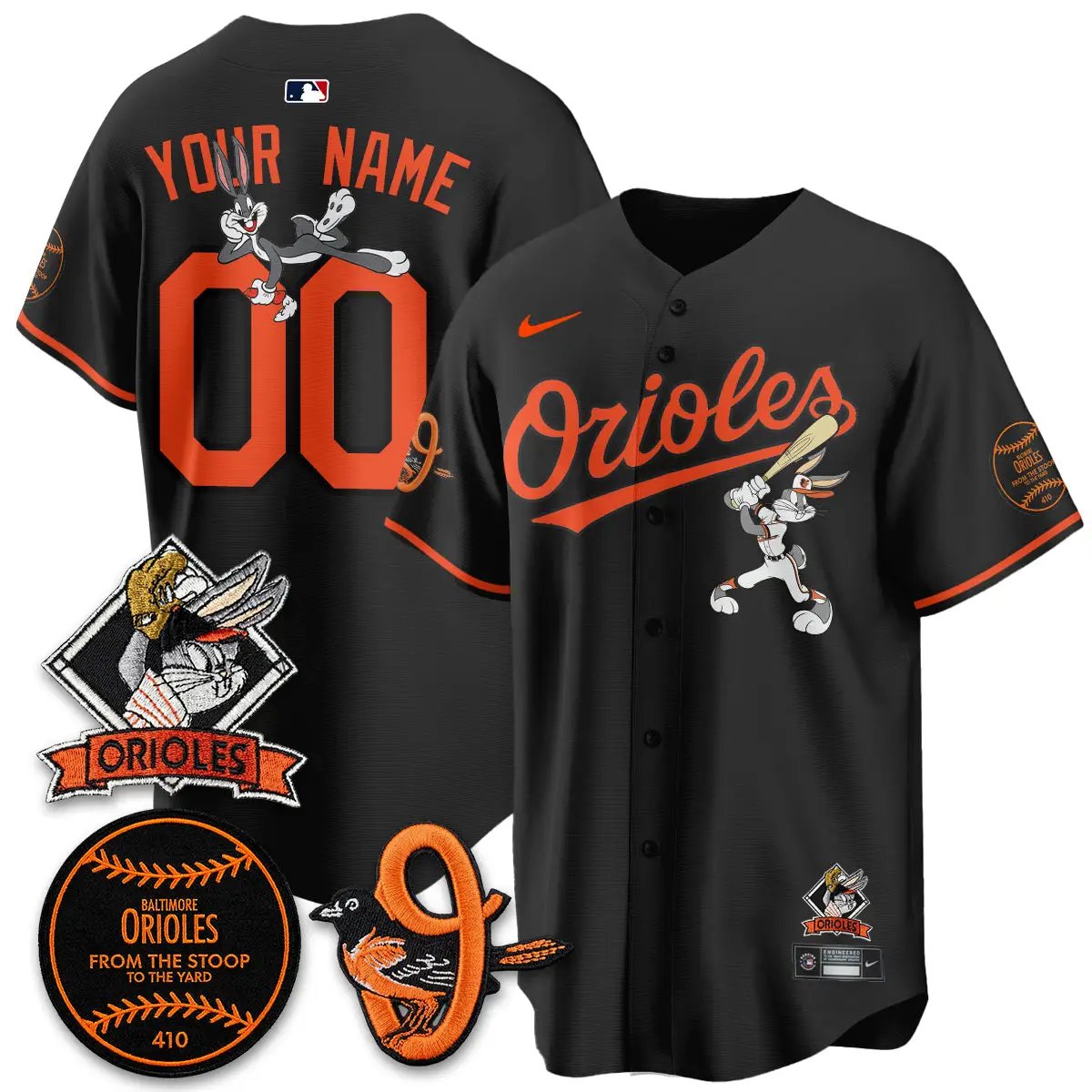 Baltimore Orioles x Bunny Vapor Premier Limited Custom Jersey - Stitched