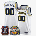 Michigan Wolverines Basketball National Champions Big Text Limited Vapor Custom Jersey - All Stitched