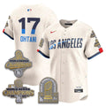Men Los Angeles Dodgers Gold Collection Stadium Vapor Limited Jersey - Back to Back 9x Champs - All Stitched