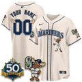 Seattle Mariners Mascot Custom Jersey - All Stitched