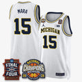Men Michigan Wolverines Basketball National Champions Big Text Limited Vapor Jersey - All Stitched