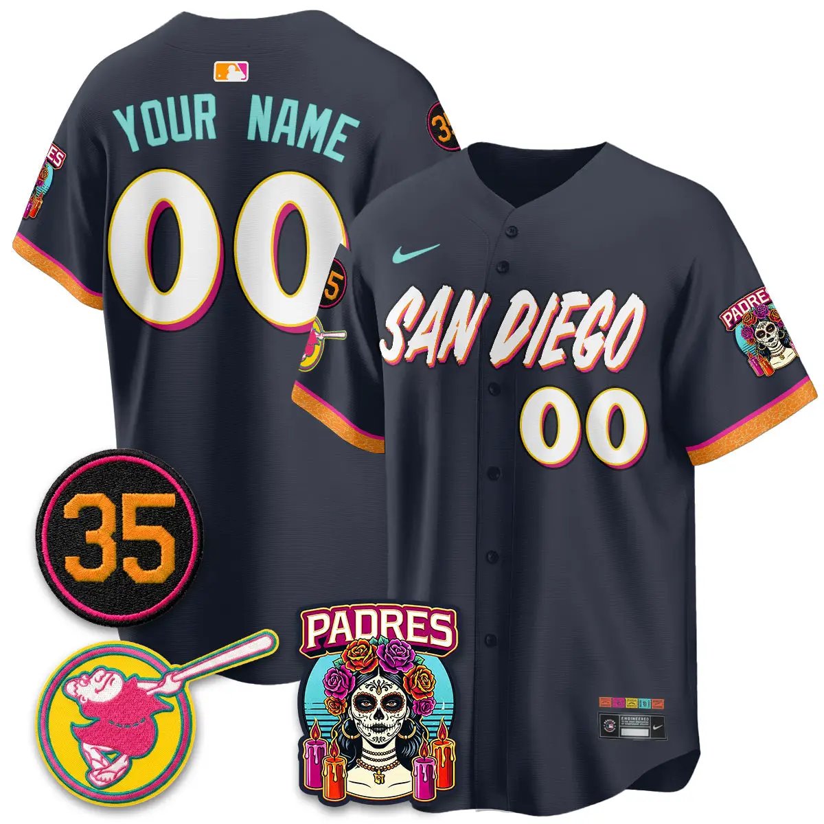 San Diego Padres 2026 City Connect Vapor Premier Limited Custom Jersey - All Stitched V2