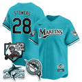 Men Marlins 2026 Throwback Jackie Robinson New Era Vapor Limited Jersey - All Stitched