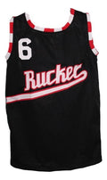 Rucker Park 1977 Jersey #6 Retro Basketball New Sewn Black