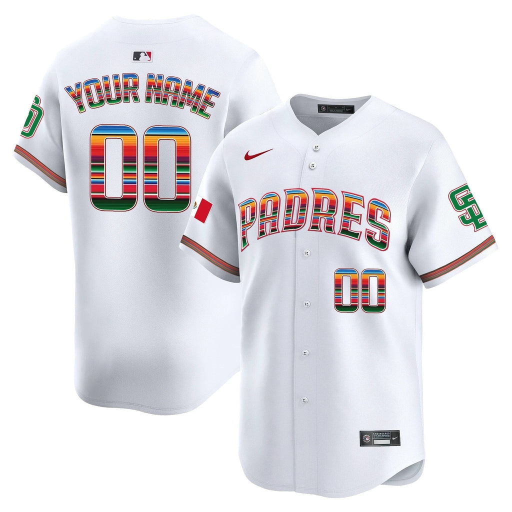 San Diego Padres Mexico Premier Limited Custom Jersey - All Stitched