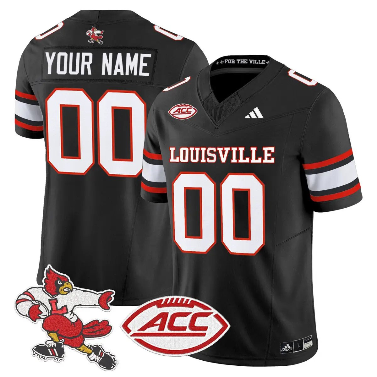 Louisville Cardinals Football '1980s Throwback' Vapor Limited Custom Jersey