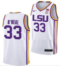 haquille O'Neal Jersey LSU Tigers College Basketball Limited White #33