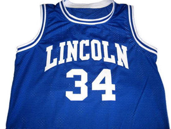 Shuttlesworth Jersey #34 Lincoln He Got Game Movie Basketball Blue