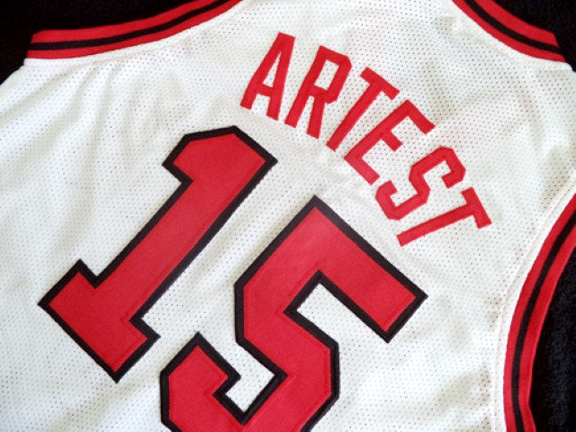 Ron Artest Jersey #15 St John's University Basketball White