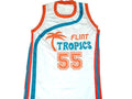 Vakidis Jersey #55 Flint Tropics Semi Pro Movie Basketball White