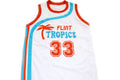 Jackie Moon Jersey #33 Flint Tropics Semi Pro Basketball White