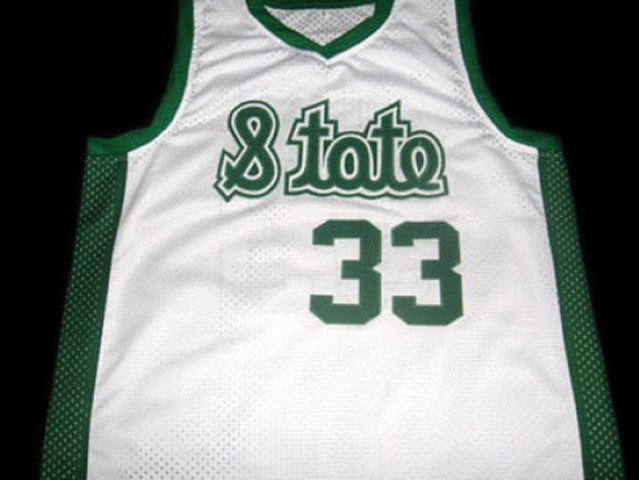 Magic Johnson Jersey #33 Michigan State Basketball White