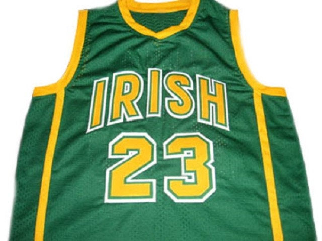 Lebron James Jersey #23 Irish High School Basketball Green