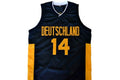 Dirk Nowitzki Jersey #14 Team Deutschland Germany Basketball Black