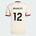 Liverpool 2025-26 BRADLEY 12 Away Jersey – Cream