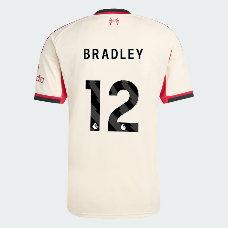 Liverpool 2025-26 BRADLEY 12 Away Jersey – Cream