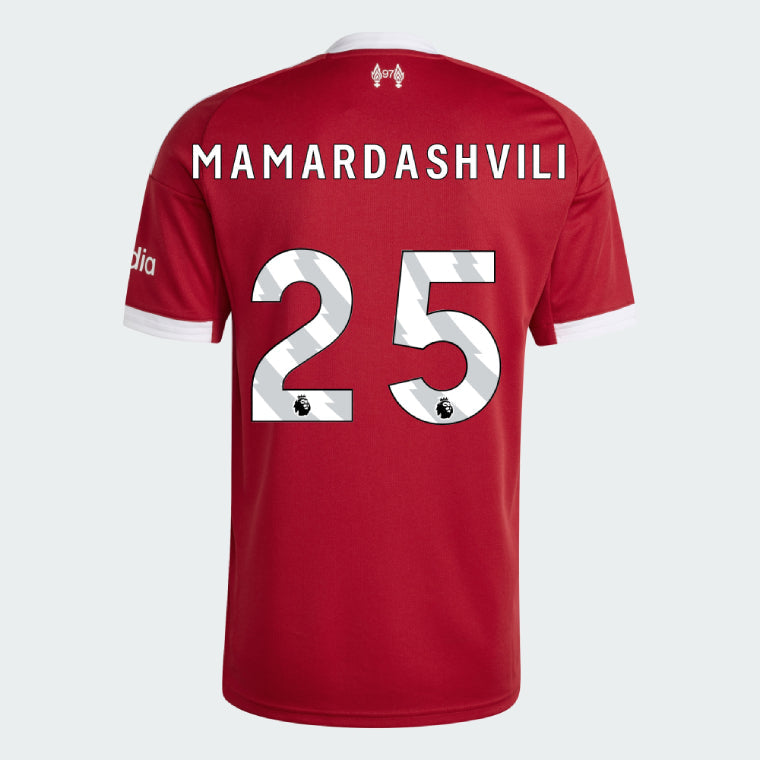 Liverpool 2025-26 MAMARDASHVILI 25 Home Jersey – Red