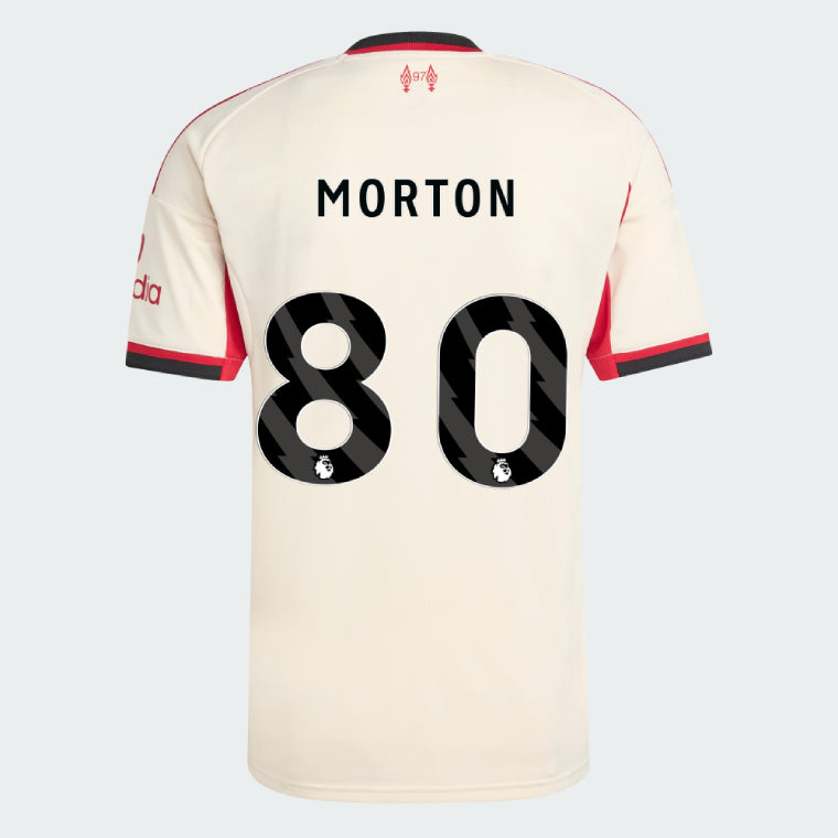Liverpool 2025-26 MORTON 80 Away Jersey – Cream