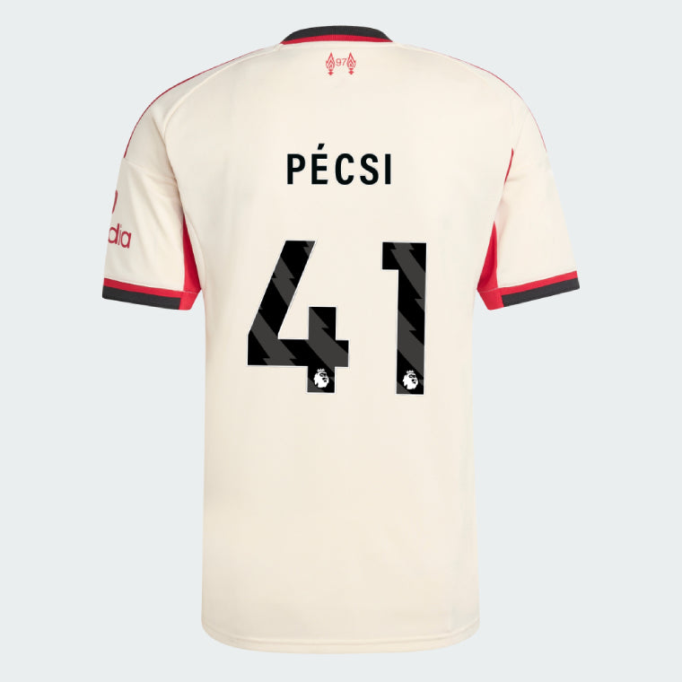 Liverpool 2025-26 PÉCSI 41 Away Jersey – Cream