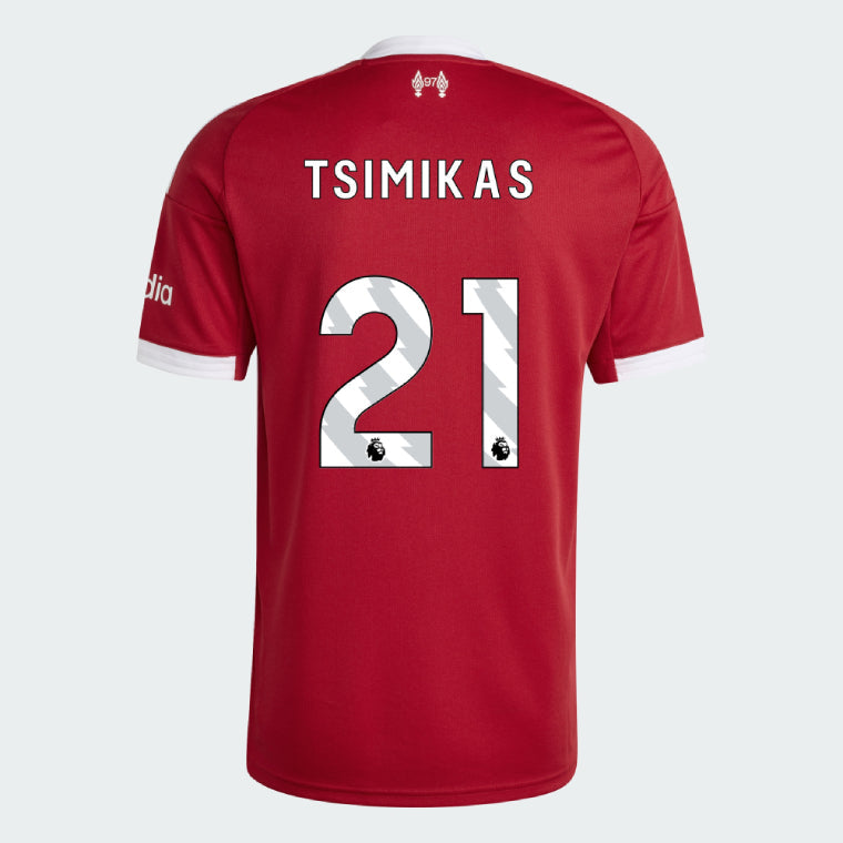 Liverpool 2025-26 TSIMIKAS 21 Home Jersey – Red