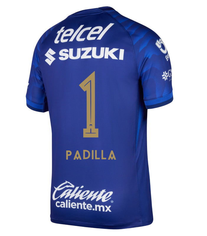 Pumas UNAM 2025-26 PADILLA 1 Away Jersey – Azul Marino