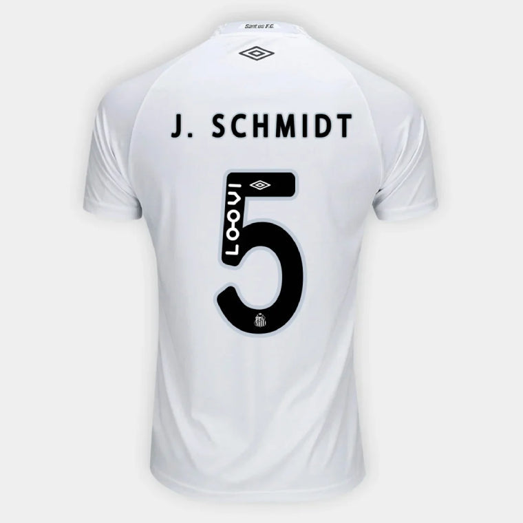 Santos FC J. SCHMIDT 5 Home 2025-26 Jersey – White