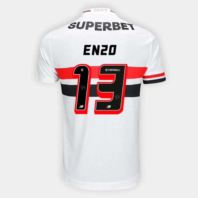 Sao Paulo FC ENZO 13 Home 2025-26 Jersey – White